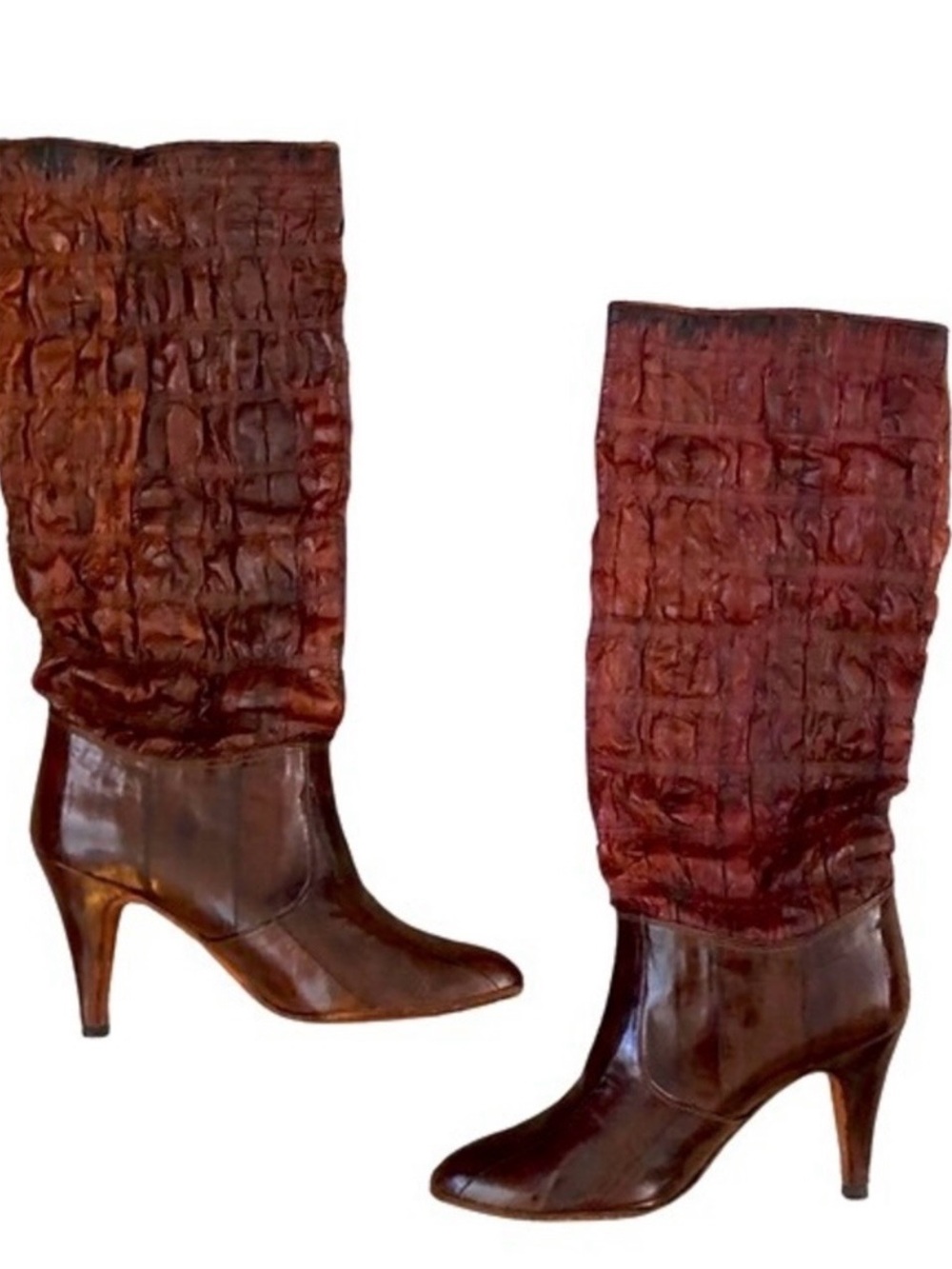 Stunning Saffron made in Spain Leather boots
